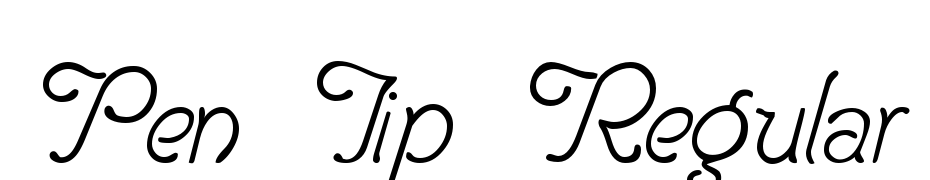 Pen Tip Regular Font Download Free